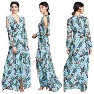 Nicholas Mayflower Floral Maxi Wrap Dress Size 0